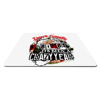 Dear Santa, sorry for all the F-bombs, Mousepad ορθογώνιο 27x19cm