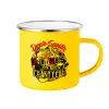 Yellow Enamel Metallic Cup 360ml