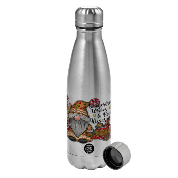Gingerbread Wishes, Metallic water bottle, stainless steel, 750ml