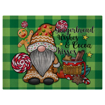 Gingerbread Wishes, Επιφάνεια κοπής γυάλινη (38x28cm)