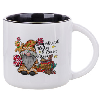 Gingerbread Wishes, Κούπα κεραμική 400ml Λευκή/Μαύρη