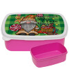 ΡΟΖ παιδικό δοχείο φαγητού (lunchbox) πλαστικό (BPA-FREE) Lunch Βox M18 x Π13 x Υ6cm