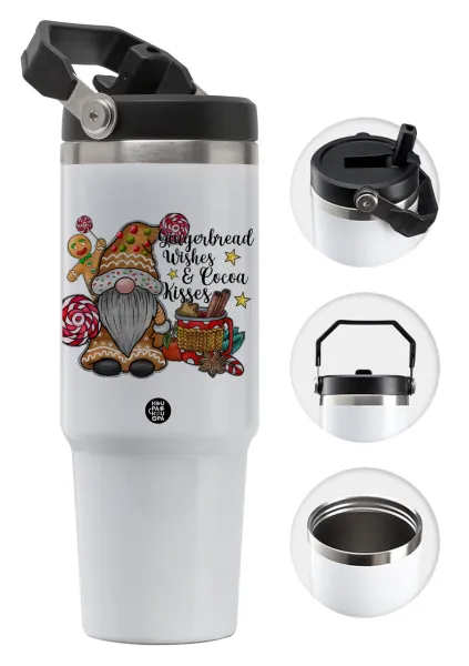 Gingerbread Wishes — Θερμός Ανοξείδωτο 30oz με χερούλι