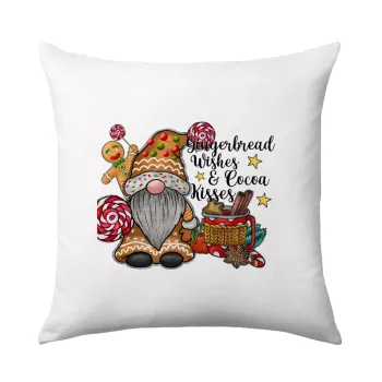 Gingerbread Wishes, Μαξιλάρι καναπέ 40x40cm περιέχεται το  γέμισμα