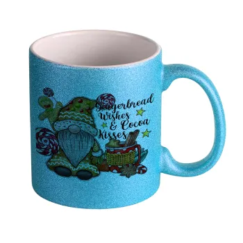 Gingerbread Wishes, Κούπα Σιέλ Glitter που γυαλίζει, κεραμική, 330ml