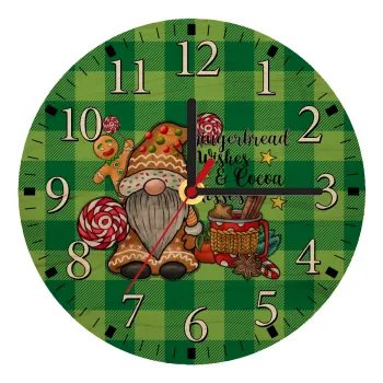 Gingerbread Wishes, Ρολόι τοίχου ξύλινο plywood (20cm)