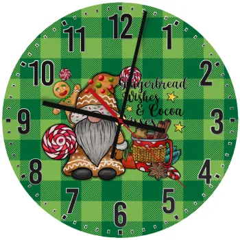 Gingerbread Wishes, Ρολόι τοίχου ξύλινο (30cm)