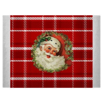 Santa Claus, Επιφάνεια κοπής γυάλινη (38x28cm)