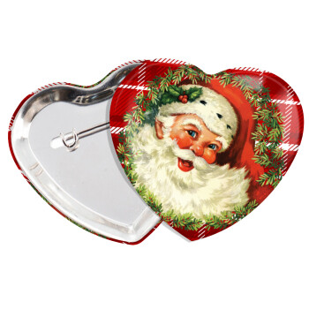 Santa Claus, Κονκάρδα παραμάνα καρδιά (57x52mm)