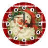 Santa Claus, Ρολόι τοίχου ξύλινο (20cm)