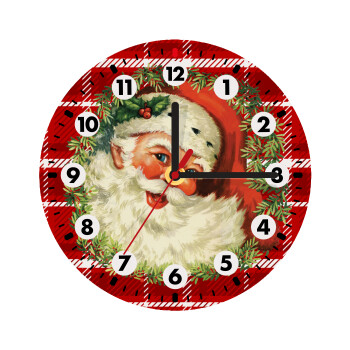 Santa Claus, Ρολόι τοίχου ξύλινο (20cm)