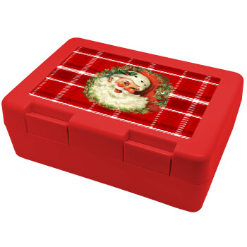 Santa Claus, Children's cookie container RED 185x128x65mm (BPA free plastic)