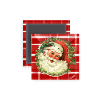 Santa Claus, Μαγνητάκι ψυγείου τετράγωνο διάστασης 5x5cm
