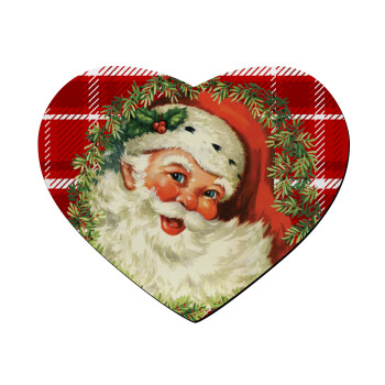 Santa Claus, Mousepad καρδιά 23x20cm