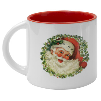 Santa Claus, Κούπα κεραμική 400ml Λευκή/Κόκκινη