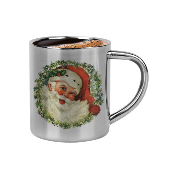 Santa Claus, Double-wall metal cup for espresso (220ml)