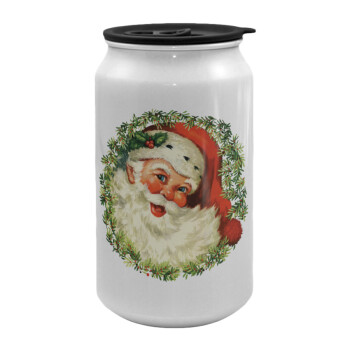 Santa Claus, Κούπα ταξιδιού μεταλλική με καπάκι (tin-can) 500ml