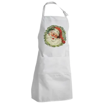 Santa Claus, Adult Chef Apron (with sliders and 2 pockets)