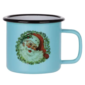 Santa Claus, Κούπα Μεταλλική εμαγιέ ΜΑΤ σιέλ 360ml