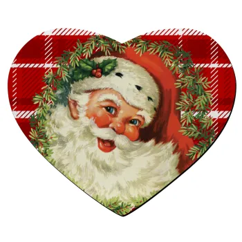 Santa Claus, Mousepad καρδιά 23x20cm