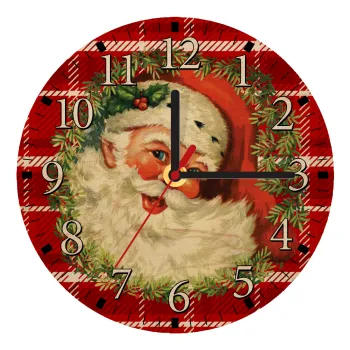 Santa Claus, Ρολόι τοίχου ξύλινο plywood (20cm)