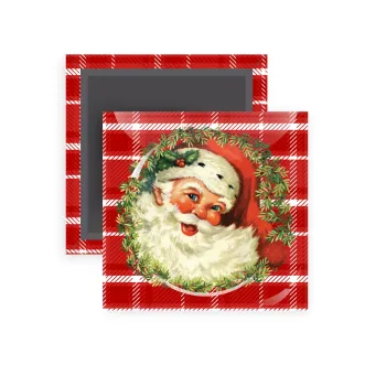Santa Claus, Μαγνητάκι ψυγείου τετράγωνο διάστασης 5x5cm