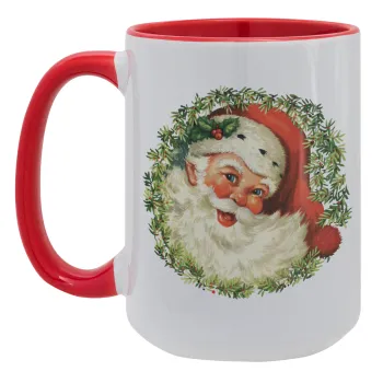 Santa Claus, Κούπα Mega 15oz, κεραμική Κόκκινη, 450ml