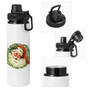 Santa Claus, Μεταλλικό παγούρι νερού με καπάκι ασφαλείας, αλουμινίου 850ml