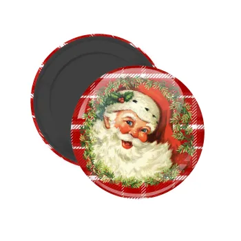 Santa Claus, Μαγνητάκι ψυγείου στρογγυλό διάστασης 5cm