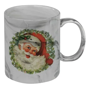 Santa Claus, Κούπα κεραμική, marble style (μάρμαρο), 330ml