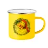 Yellow Enamel Metallic Cup 360ml