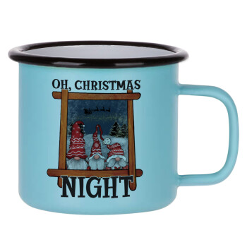 Oh Christmas Night, Κούπα Μεταλλική εμαγιέ ΜΑΤ σιέλ 360ml