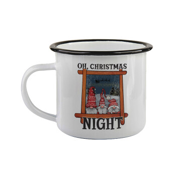 Oh Christmas Night, Κούπα εμαγιέ με μαύρο χείλος 360ml