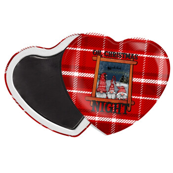 Oh Christmas Night, Μαγνητάκι καρδιά (57x52mm)