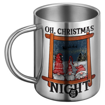 Oh Christmas Night, BIG Mug Stainless steel double wall (450ml)