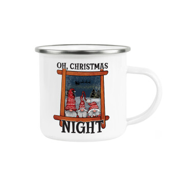Oh Christmas Night, Metallic enamel cup white 360ml