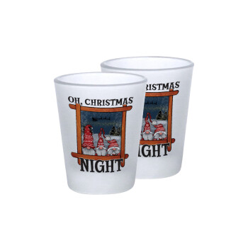 Oh Christmas Night, Σφηνοπότηρα γυάλινα 45ml του πάγου (2 τεμάχια)