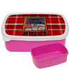 ΡΟΖ παιδικό δοχείο φαγητού (lunchbox) M18 x Π13 x Υ6cm