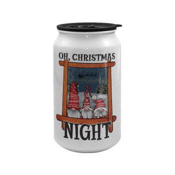 Oh Christmas Night, Κούπα ταξιδιού μεταλλική με καπάκι (tin-can) 500ml