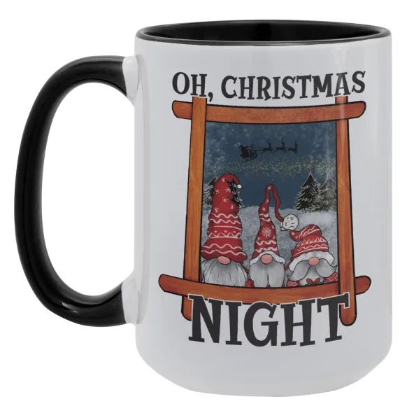 Oh Christmas Night — Mega 15oz Μαύρη