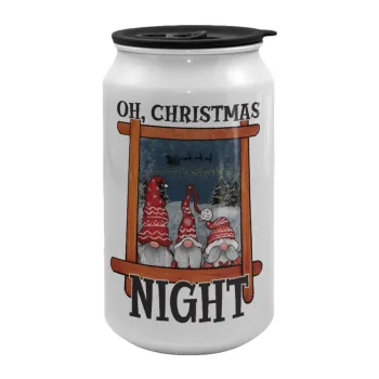 Oh Christmas Night, Κούπα ταξιδιού μεταλλική με καπάκι (tin-can) 500ml