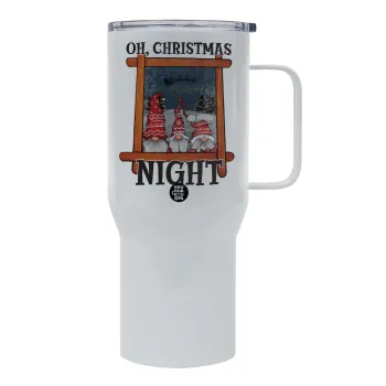 Oh Christmas Night, Tumbler με καπάκι, διπλού τοιχώματος (θερμό) 750L