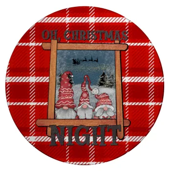 Oh Christmas Night, Επιφάνεια κοπής γυάλινη στρογγυλή (30cm)