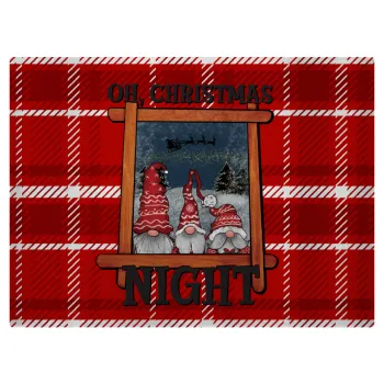 Oh Christmas Night, Επιφάνεια κοπής γυάλινη (38x28cm)