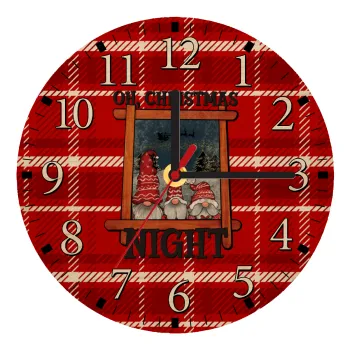 Oh Christmas Night, Ρολόι τοίχου ξύλινο plywood (20cm)