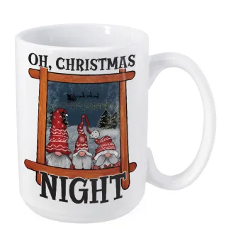 Oh Christmas Night, Κούπα Mega, κεραμική, 450ml