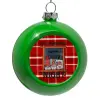 Στολίδι Χριστουγεννιάτικη μπάλα δένδρου Πράσινο 8cm
