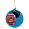 Στολίδι Χριστουγεννιάτικη μπάλα δένδρου Μπλε 8cm