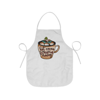 Hot Cocoa And Christmas Movies, Chef Apron Short Full Length Adult (63x75cm)