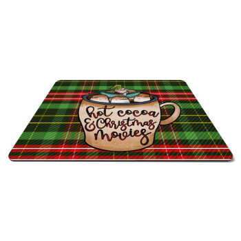 Hot Cocoa And Christmas Movies, Mousepad rect 27x19cm